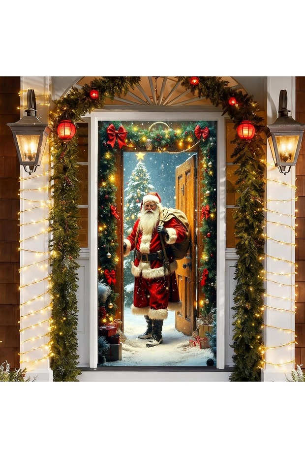 Elastic Happy Christmas, Fabric Door Decoration, Classroom Door, School Event Door Decoration