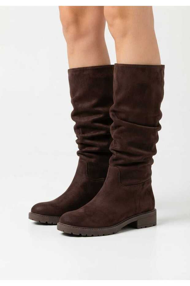 Kcl-040 Women's Suede Boots with Bellows
