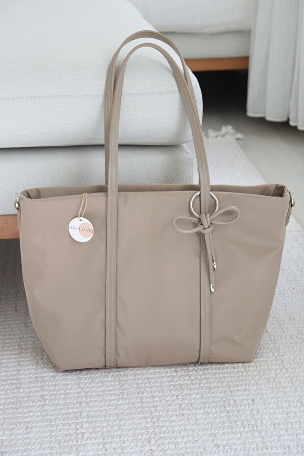 Bow Detailed Large Internal Volume Shoulder and Arm Bag Briefcase Notebook Bag En45 Size30
