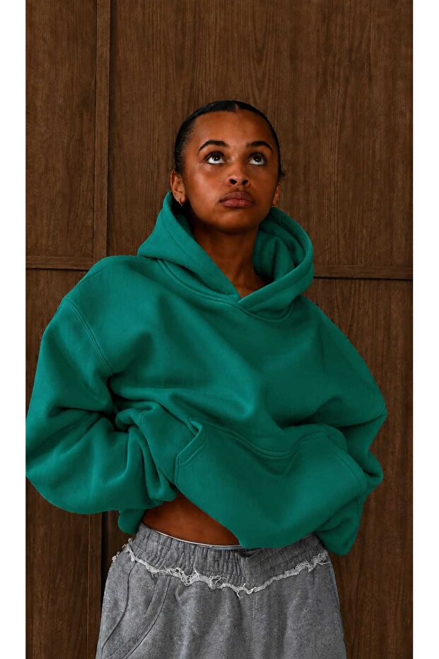 3 Yarn Combed Cotton Hooded Sweatshirt Lq1