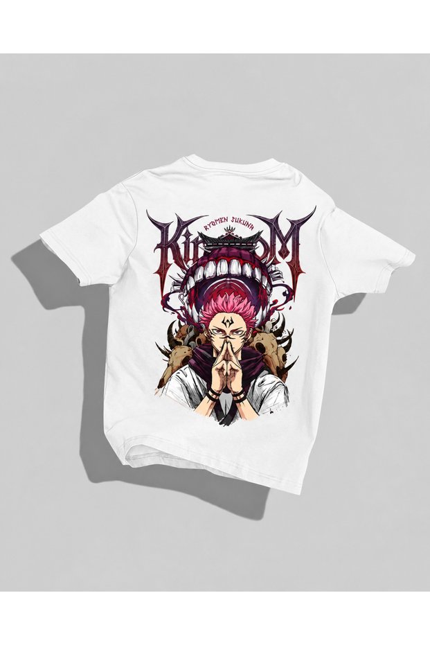 Sukuna Jujutsu Kaisen Anime T-Shirt – Ryomen Sukuna Printed Oversize Unisex T-Shirt
