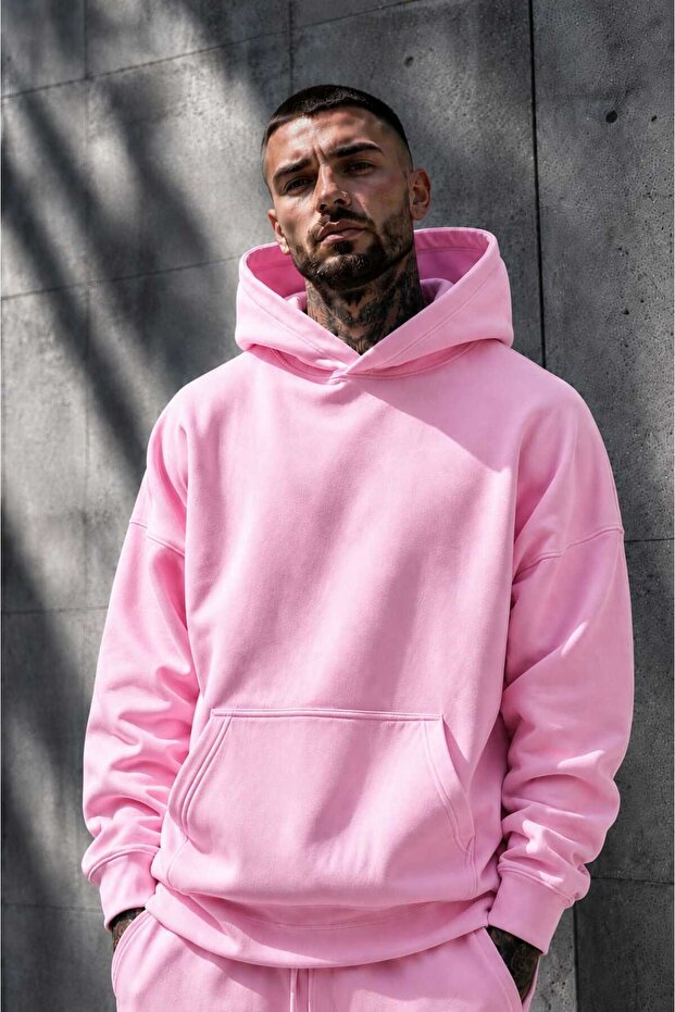 3 Yarn Combed Cotton Hooded Sweatshirt Lr2