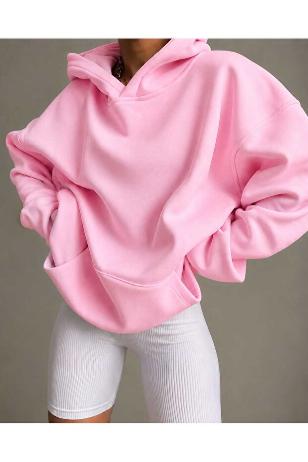 3 Yarn Combed Cotton Hooded Sweatshirt Lr4
