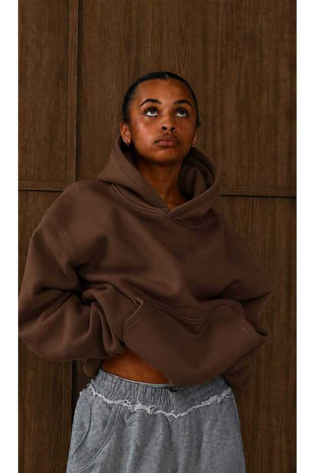 3 Yarn Combed Cotton Hooded Sweatshirt Lq1