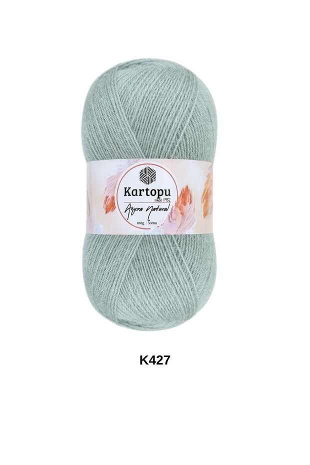 1 Piece Kartopu Angora Natural 100 Grams 550 Yards Natural Shawl Blouse Cardigan Vest Hand Knitting Yarn Color: K427