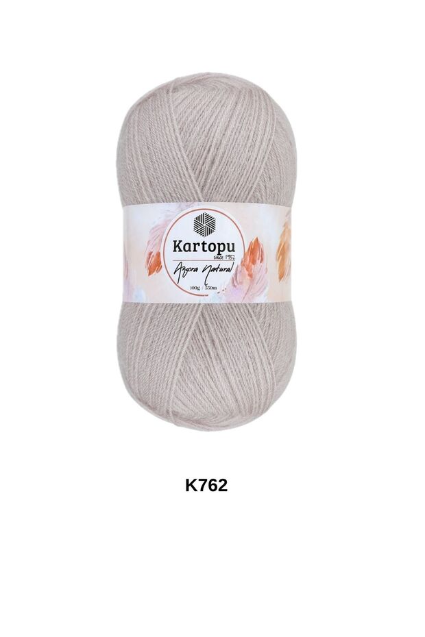 1 Piece Kartopu Angora Natural 100 Grams 550 Yards Natural Shawl Blouse Cardigan Vest Hand Knitting Yarn Color: K762