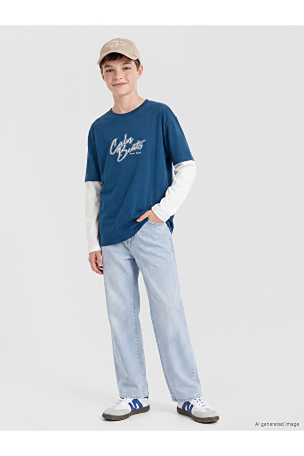 Esvab • Modern & Distinctive Zero Roba Collar Boys' T-Shirt