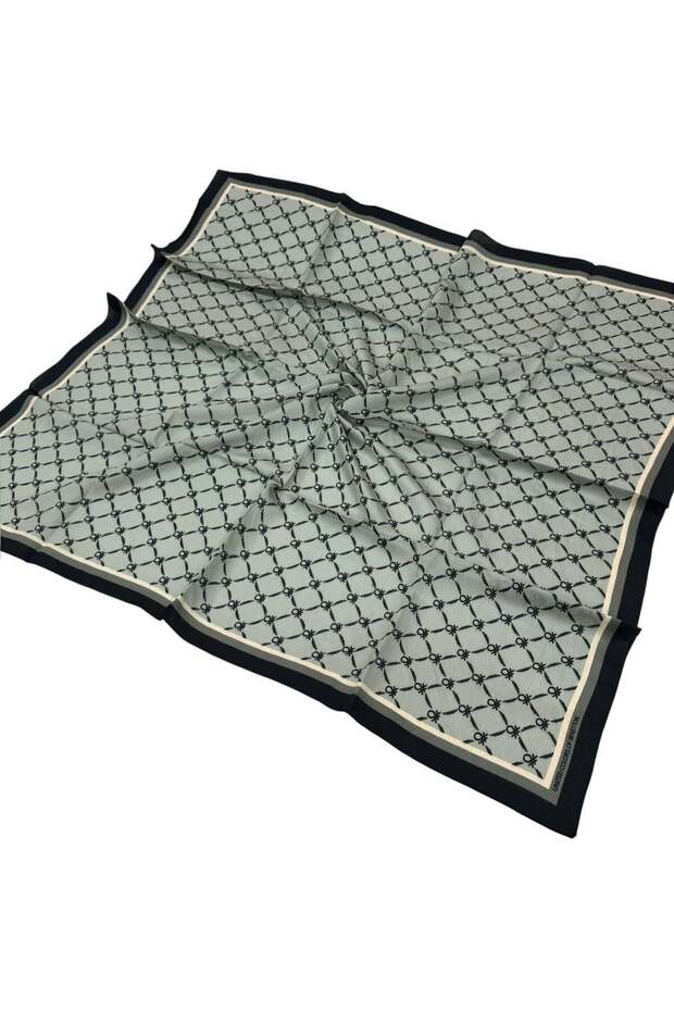 Eșarfă Siena cu model - 1040 - Gri