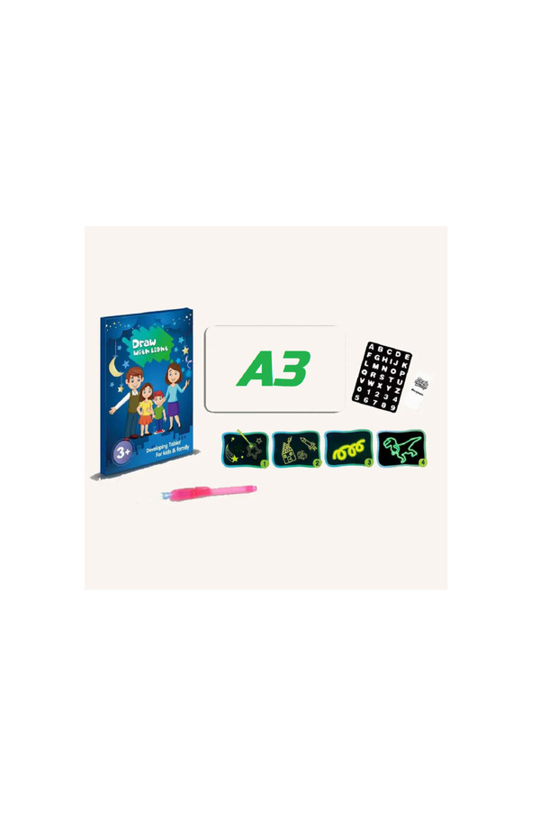 Magic Drawing Board, Fluorescent Drawing Tablet with Highlighter, Drawing Board for Kids, Glowing Writing Tablet for Kids, Creative And Educational Toys for Kids
