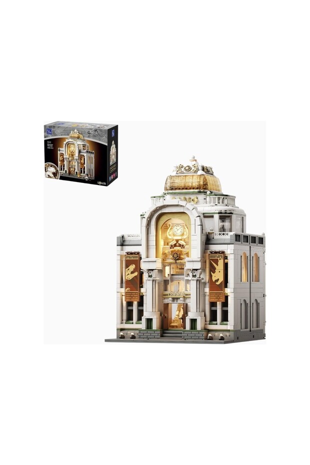 Dinosaur Museum Construction Set Baroque Architecture Model