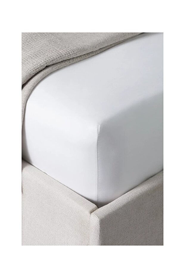 400 Thread Cotton Satin Fitted Sheets Set of 2