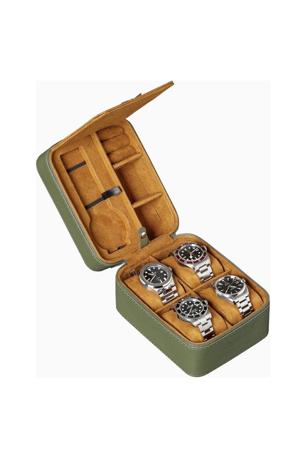 5-Hour Storage Case, Hard Pu Leather Case, 50mm Compatible, Zipper Protection