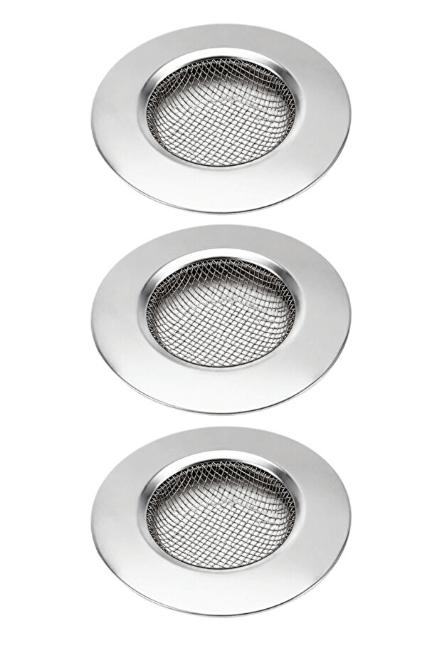 3 Pieces Small Size Stainless Steel Sink Strainer 7.5 cm Mit1373
