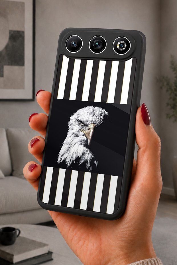 Gm 26 Compatible Printed, Matte Black, Soft Silicone, Protective, Shock-Absorbing Cover, Case