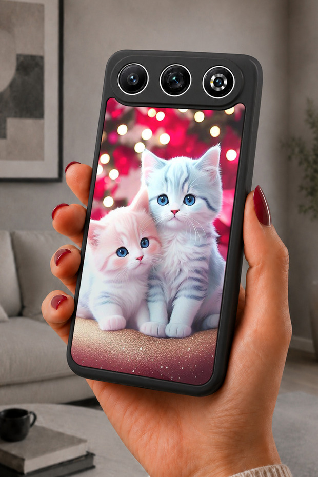Gm 26 Compatible Printed, Matte Black, Soft Silicone, Protective, Shock-Absorbing Cover, Case