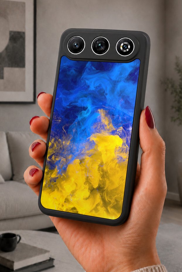 Gm 26 Compatible Printed, Matte Black, Soft Silicone, Protective, Shock-Absorbing Cover, Case