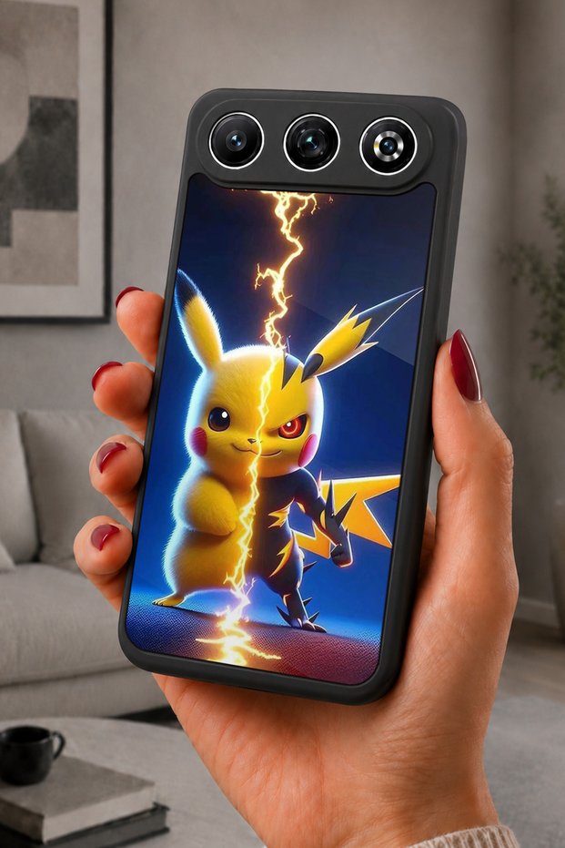 Gm 26 Compatible Printed, Matte Black, Soft Silicone, Protective, Shock-Absorbing Cover, Case