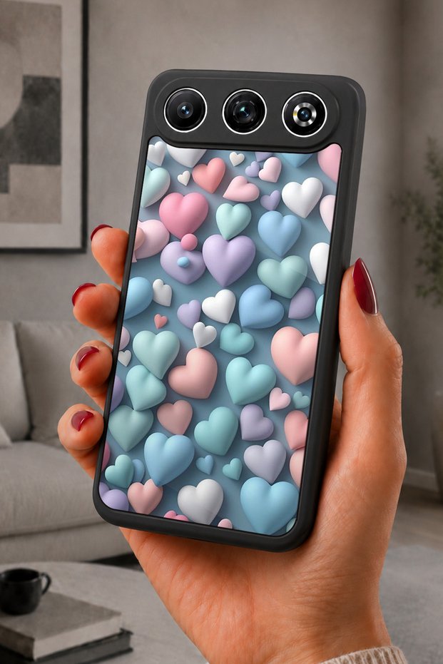 Gm 26 Compatible Printed, Matte Black, Soft Silicone, Protective, Shock-Absorbing Cover, Case