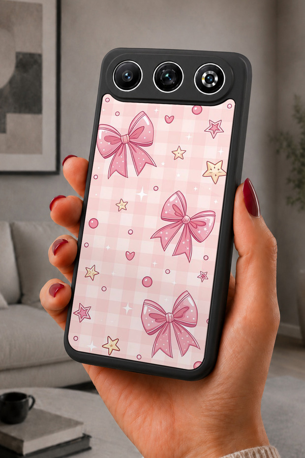 Gm 26 Compatible Printed, Matte Black, Soft Silicone, Protective, Shock-Absorbing Cover, Case
