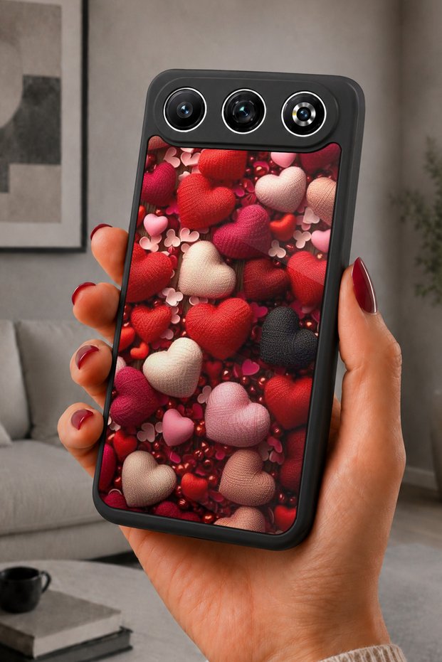 Gm 26 Compatible Printed, Matte Black, Soft Silicone, Protective, Shock-Absorbing Cover, Case