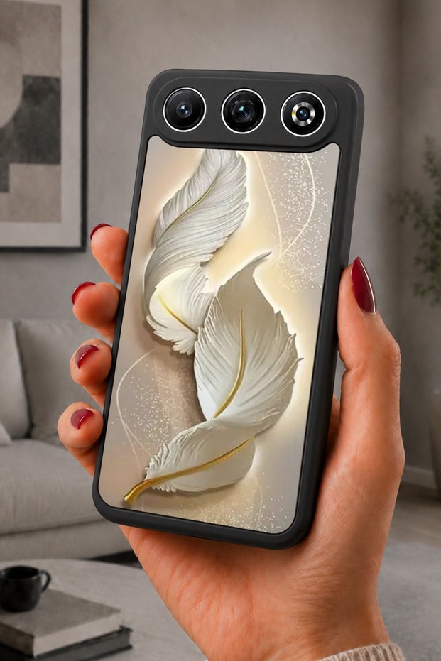 Gm 26 Compatible Printed, Matte Black, Soft Silicone, Protective, Shock-Absorbing Cover, Case