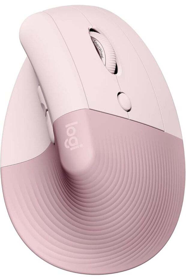Logitech Lift Vertical Ergonomic Mouse, Wireless, Bluetooth or Logi Bolt USB receiver, Quiet clicks,