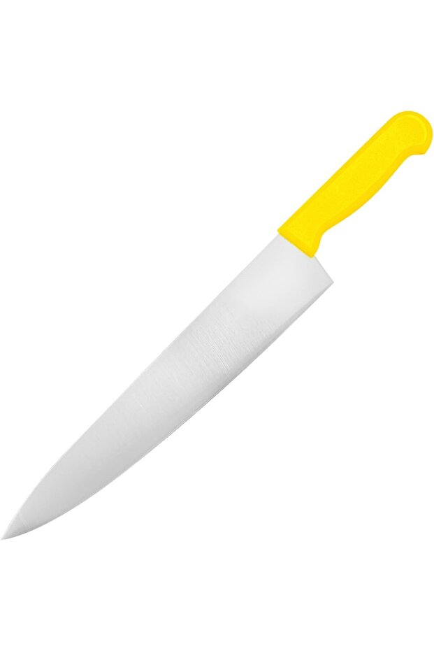 Kitchen Master 12 Inch Stainless Steel Professional Chef Knife (Yellow)