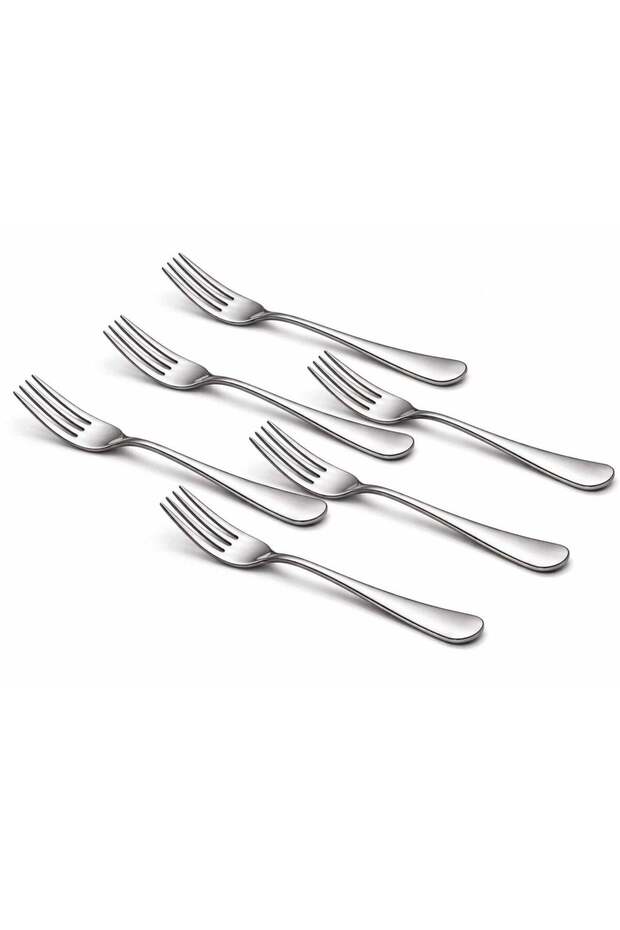 Dinner Forks Set of 6 Pieces | 20cm-40g Stainless Steel Silverware | Reusable Heavy Duty Table Forks for Kitchen, Restaurant, Party & Everyday Use