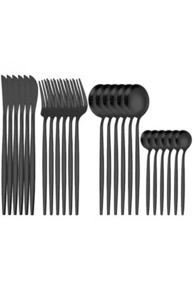 Silverware Flatware Set, 24-piece Tableware Set, Stainless Steel Tableware, Four Main Pieces, Knife, Fork And Spoon