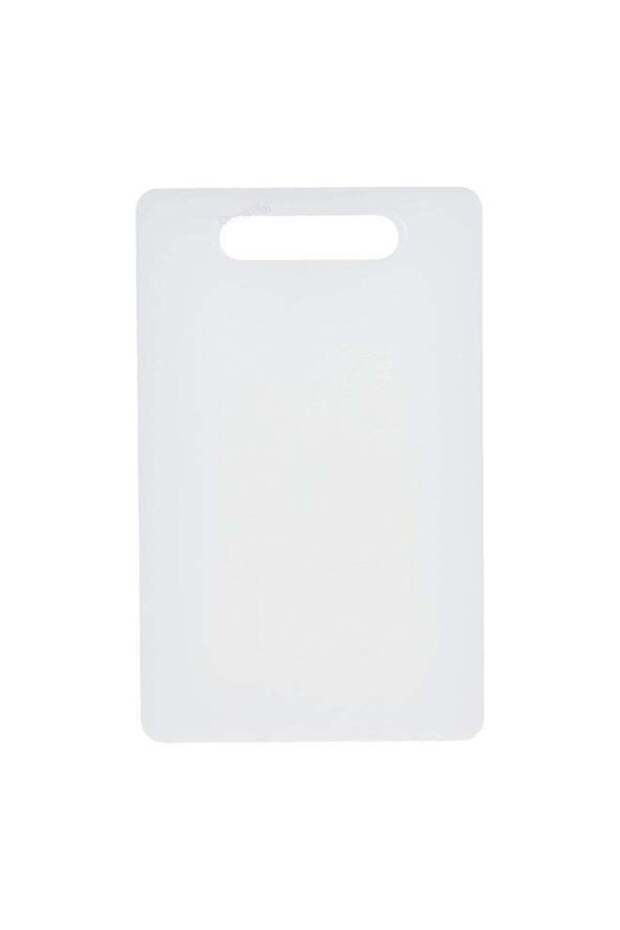 Duravel Compact White Large Plastic Cutting Board, 36.5 cm,-Vegetable, Bread, Fruit, Meat Cutting Board, Chopping Board