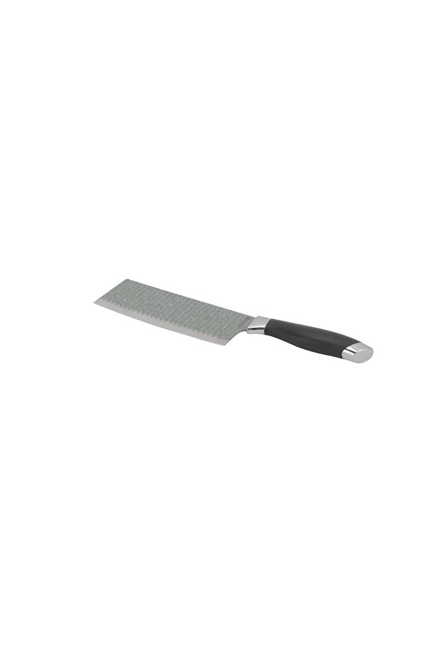 Royalford 7 Inch Stainless Steel Cleaver Knife | Extra-Sharp Blade, 100% Food-Grade | Ideal for Chopping, Dicing, Mincing, Food Prep | Kitchen Knife | Cooking | Black | RF12007 31.2 x 7.2cm