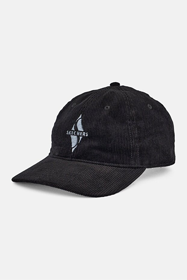 Men Embroidered Logo Adjustable Cap, Black