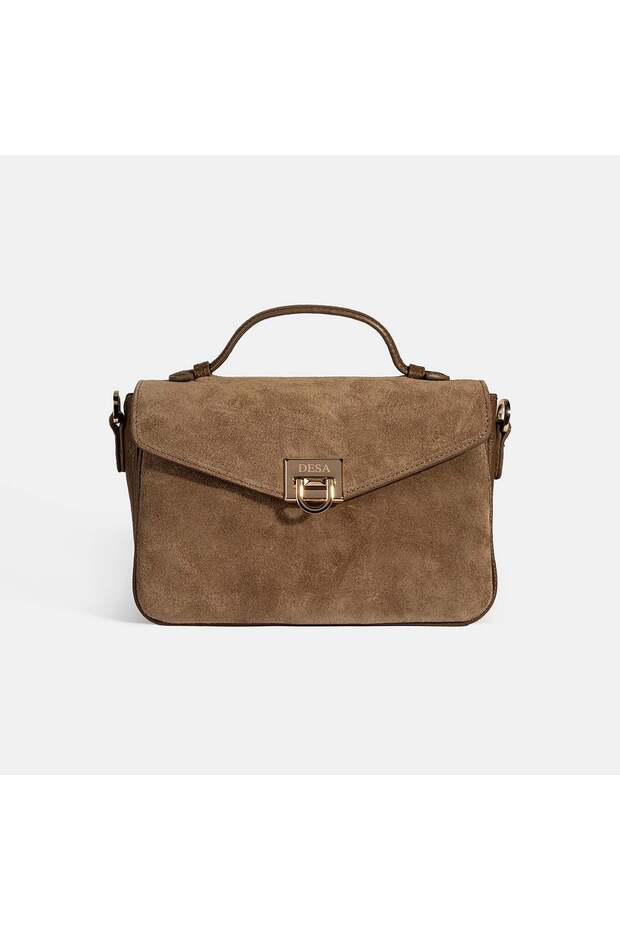 Women's Mink Suede Textured Crossbody Handbag