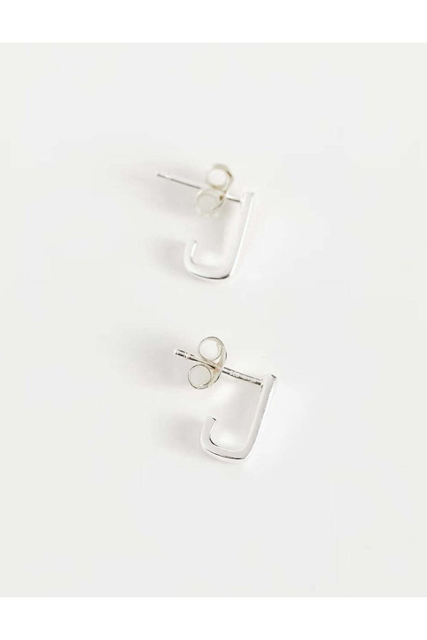 Earrings, silver