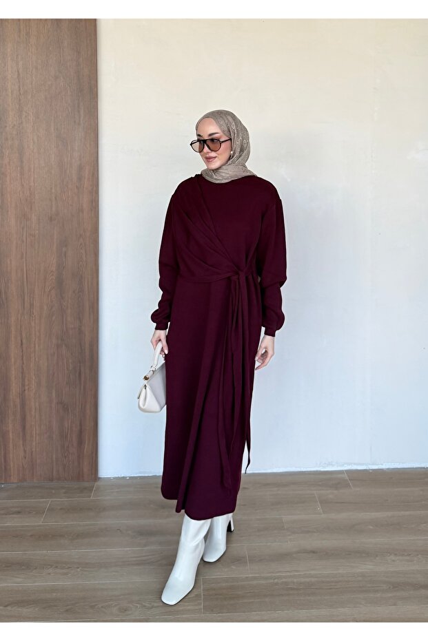 Side Tie Long Dress