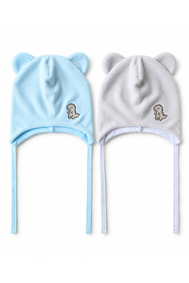 Fleece on the Outside, 100% Cotton on the Inside, 2-Pack Baby Beanie