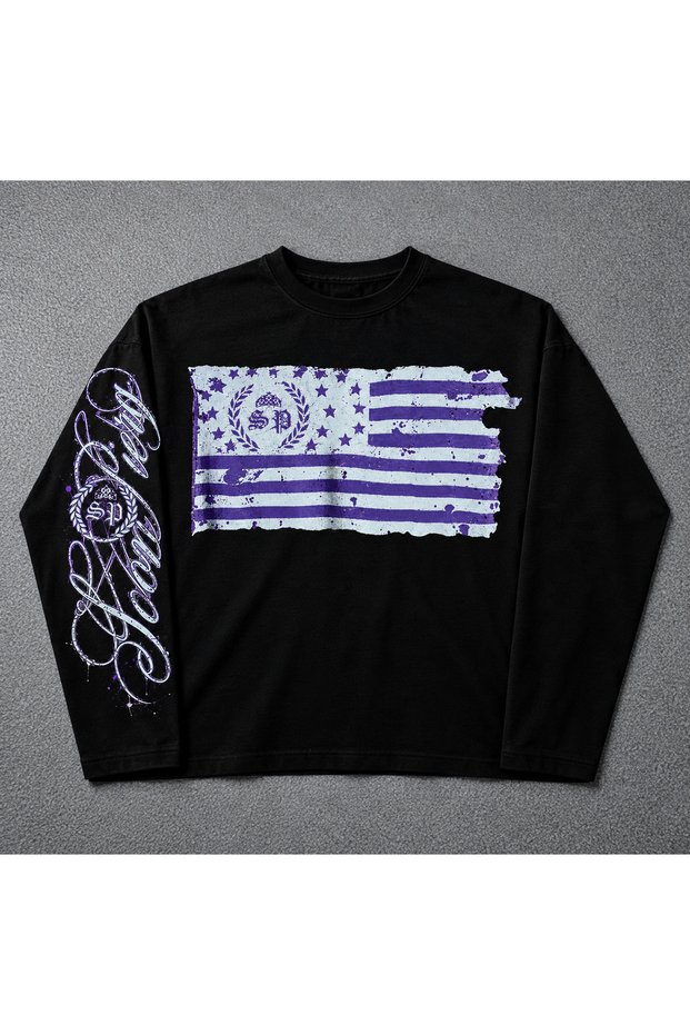 Long Sleeve Sp Supertee Logo Printed Long Sleeve T-Shirt