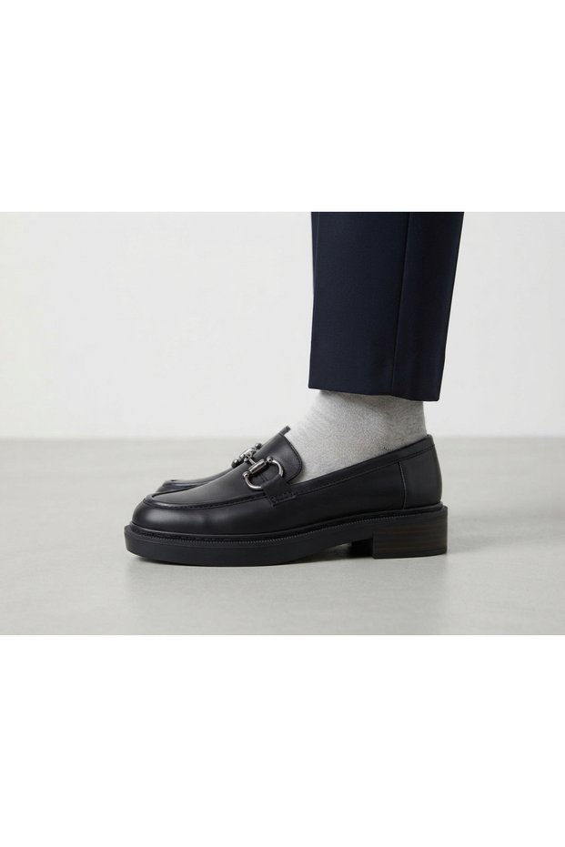 Genuine Leather Buckle Detailed Casual Women's Shoes