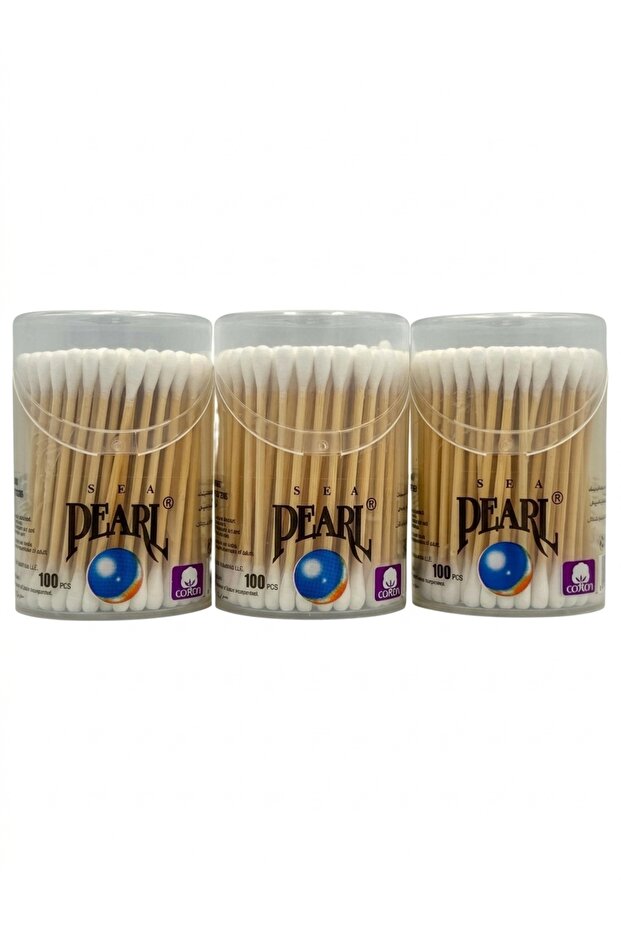 Bamboo Cotton Swabs 100 Buds Pack of 3
