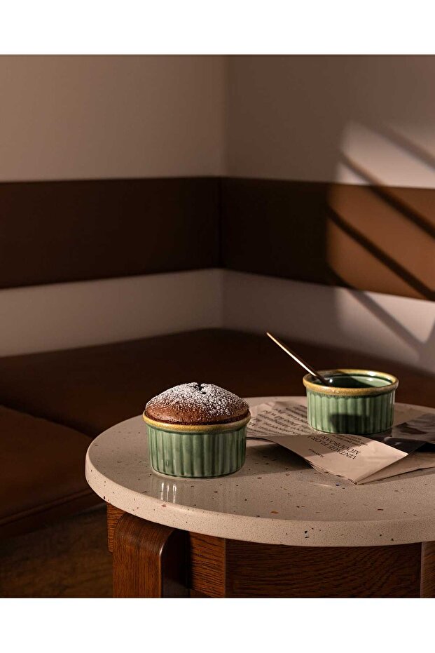Adenya Sepeti Kleby 2-Piece Soufflé Container - Dark Green