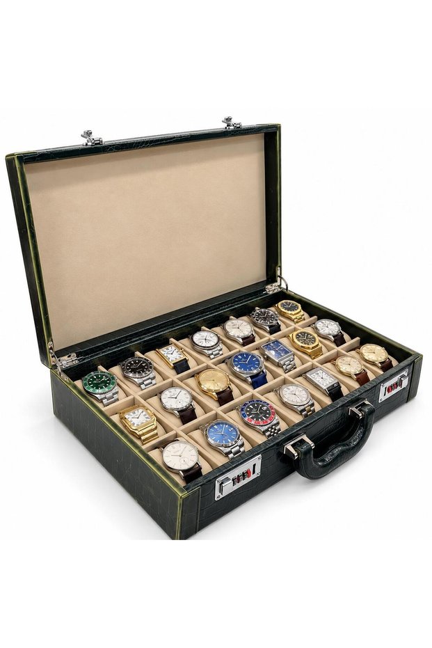 Watch Case 21-Piece Diplomat Model Green