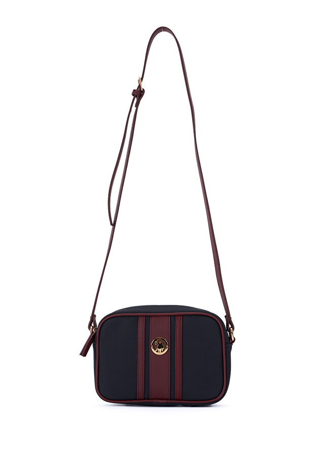 Navy Blue-Claret Red Women's Messenger Bag Us8003