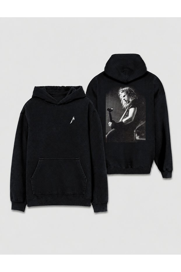 Metallica James Hetfield Custom Design Front and Back Printed Hooded Unisex Sweat Hoodie