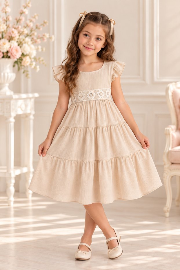 Tivido Girls' Dress with Bag