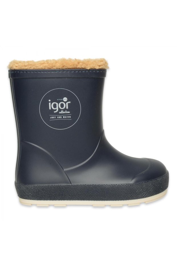 Cc381 Yogi Nautico Borreguito Rain Navy Blue Children's Boots