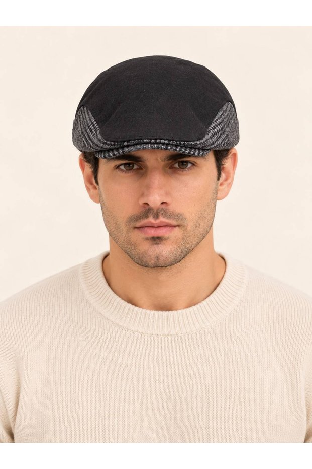 Peaky Blinders Winter Knitted Cap Imported Luxury Hat Men's Adjustable Tip Plaid Standard Size