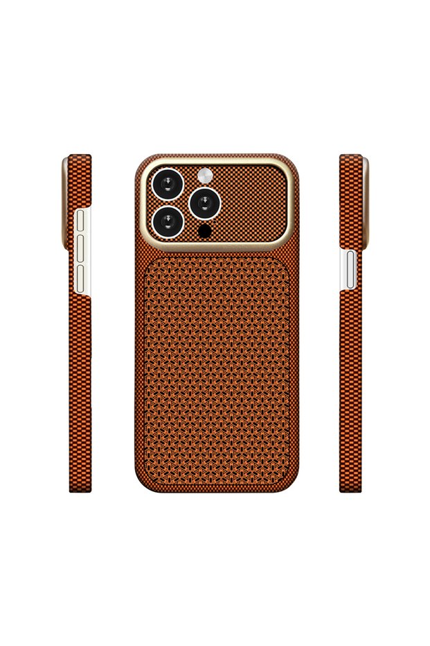 iPhone 14 Pro Max Compatible Magsafe Supported iPhone 18 Pro Max Appearance Premium Carbon Fiber Appearance Textured Luxury Cover Nexel