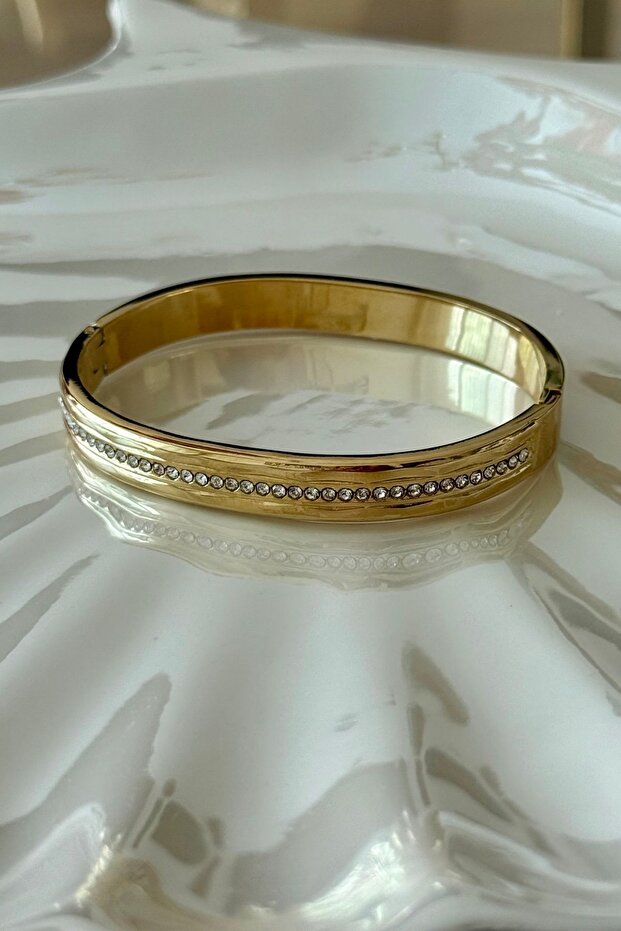 Steel Tamtur Side Opening Bracelet