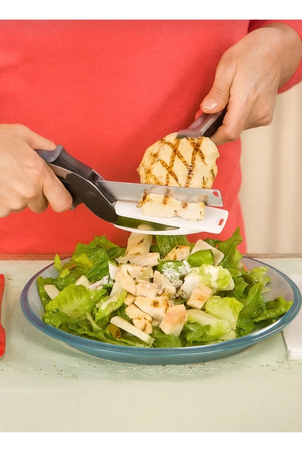 2-in-1 Kitchen Scissors Practical Vegetable and Fruit Chopper
