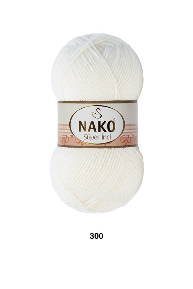 1 Piece Nako Super Pearl 100 Grams 260 Meters Cardigan Sweater Scarf Beanie Blanket Knitting Yarn-Color: 300